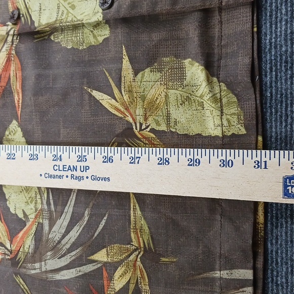 Tommy Bahama Men's Short Sleeve Silk Shirt Hawaiian Print Button Front Size L - Picture 13 of 15